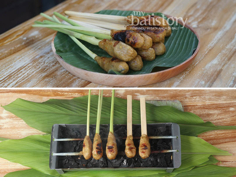 Sate lilit ayam khas Bali